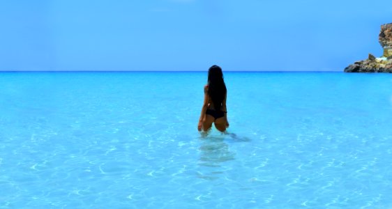 spiaggia dei conigli lampedusa photo