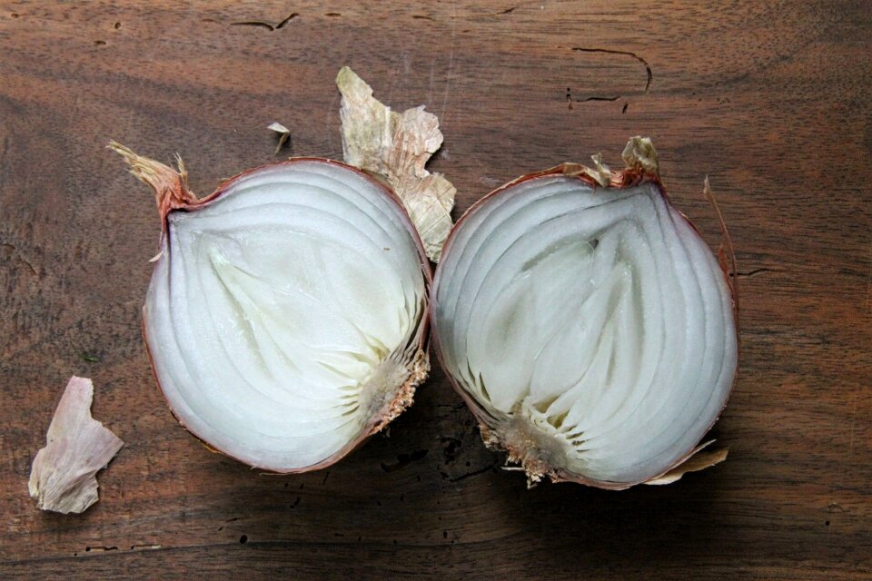 Healthy vegetarian brown onion