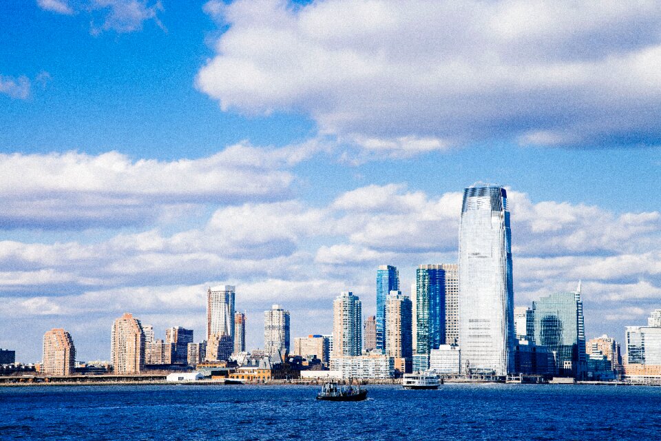 Urban downtown city
