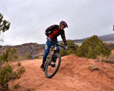 Youth Rider on the Trail photo
