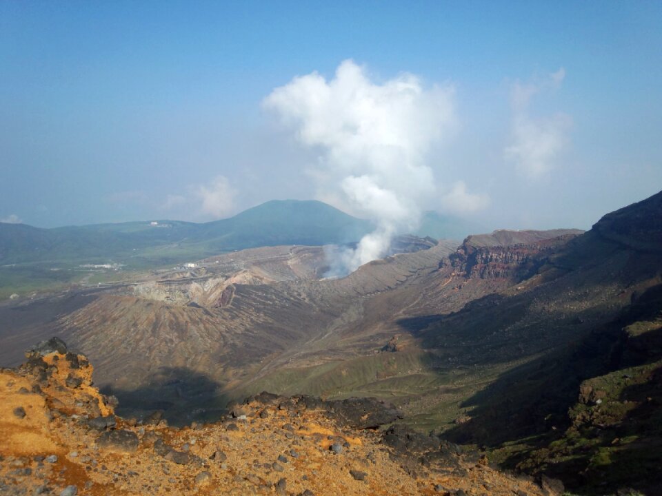 Blue sky japan lava