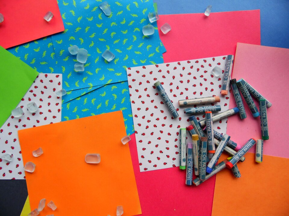 Supplies craft colorful