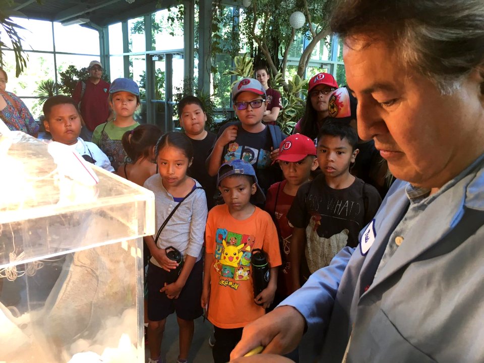 Air Quality lesson at Earth Connections Camp at Red Butte Garden in Salt Lake City. Photo by L. Reynaldo, NRCS