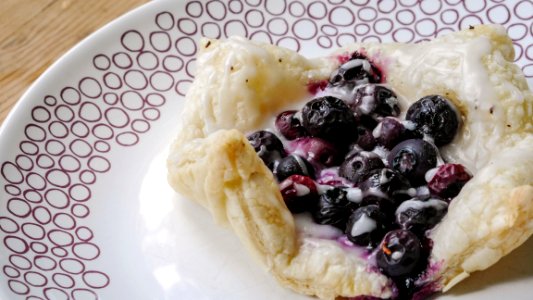 blueberry pastry photo