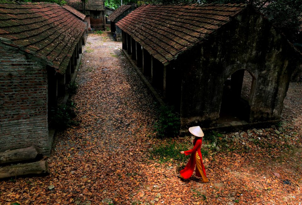Houses huts wooden
