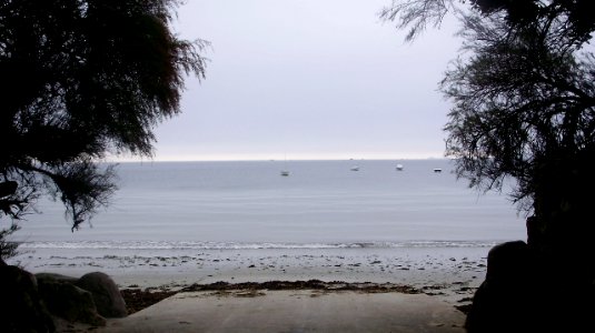 Entrée de la plage de Kersaliou