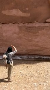 Viewing Historic Inscription along the Old Spanish Trail Price Field Office Jaydon Mead