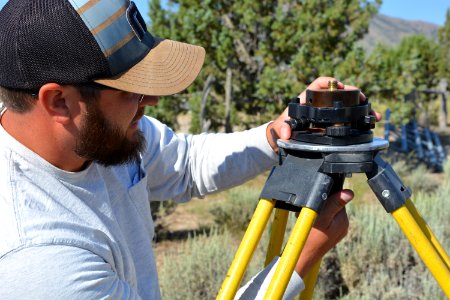 BLM Utah Cadastral Survey Team conducts resurvey of an 1872 General Land Office Survey in the West Desert District photo