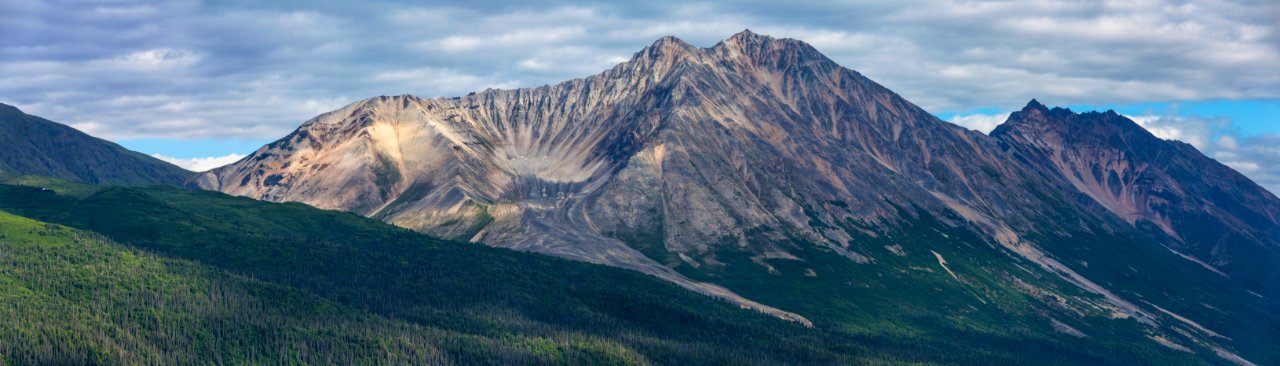 Porphyry Mountain and National Creek Rock Glacier From Western Root Glacier Camp