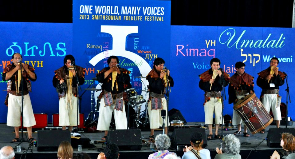 Los Masis perform at the 2013 Smithsonian Folklife Festival, Washington, DC