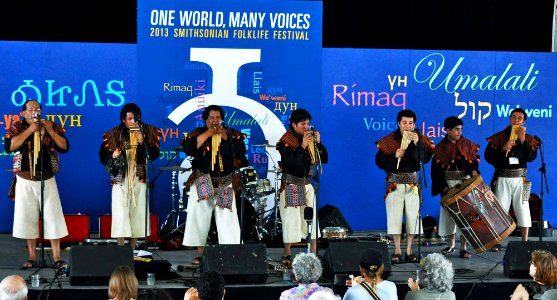 Los Masis perform at the 2013 Smithsonian Folklife Festival, Washington, DC