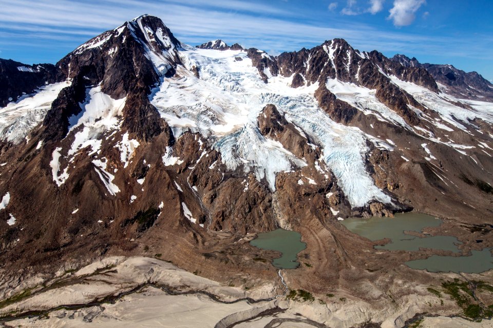 Unnamed Tributary Glacier Near Tana Glacier Terminus