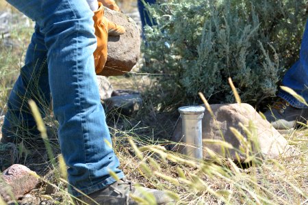 BLM Utah Cadastral Survey Team conducts resurvey of an 1872 General Land Office Survey in the West Desert District photo