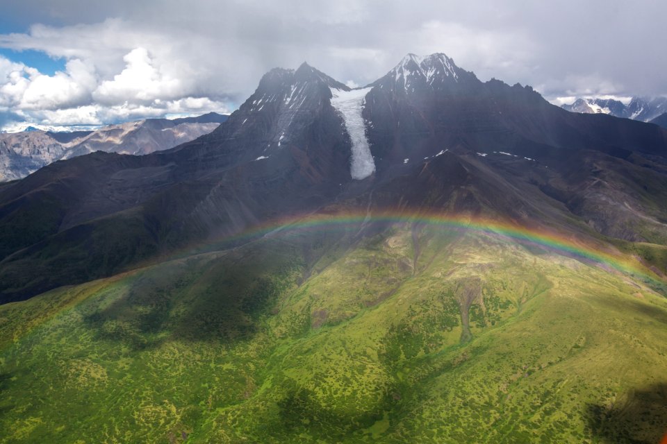 Pyramid Peak and Rainbow