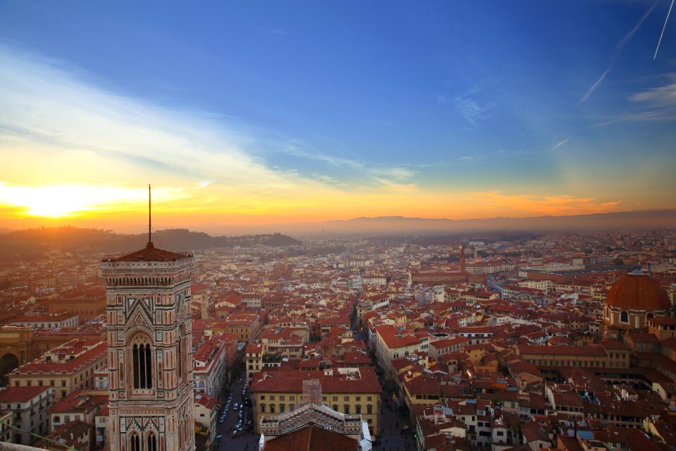 Fiore church sunset