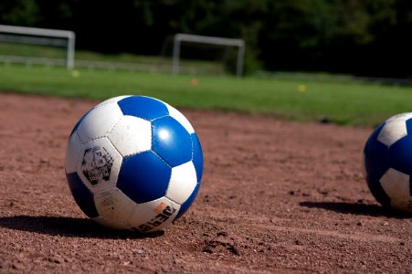 Soccer Ball Blue photo