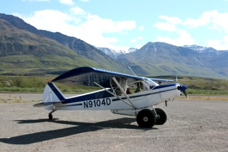 One of the planes used for aerial distance sampling in Gates of the Arctic National Park and Preserve