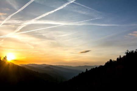 Oconaluftee Valley Overlook sunrise, April 2018--Thom McManus