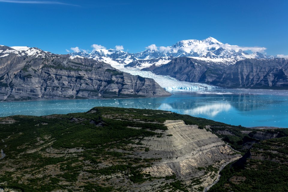 Guyot Hills, Icy Bay, and Mount St. Elias