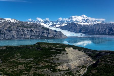 Guyot Hills, Icy Bay, and Mount St. Elias photo