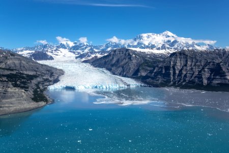Icy Bay, Tyndall Glacier, and Mount St. Elias photo
