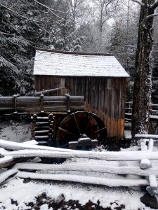 Early season snow at Cable Mill, Cades Cove--Basia Gawin, 11/12/19