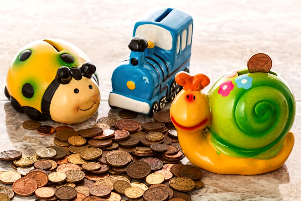 Cash penny bank money box