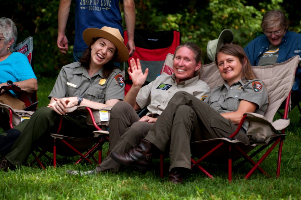 Rangers Maggie Blake, Jennifer Hale, and Stephanie Sutton, September 2018--Jessie Snow