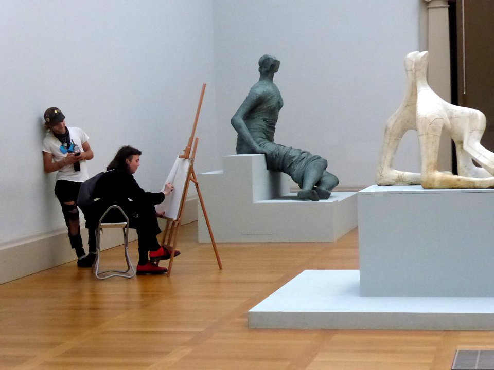 Studying Henry Moore