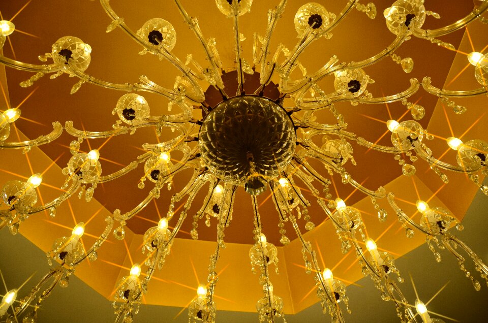 Lighting crystal glass lamp