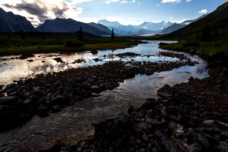 Lake 2 Creek Sunset and Mount Blackburn