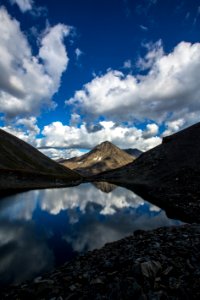 Tarn Above Aqueduct Portrait photo