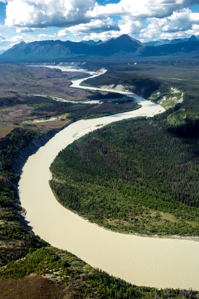 Chitina River and Tebay River Confluence