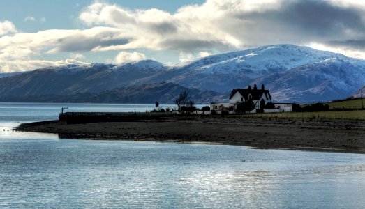 Winter Afternoon on the shore of Loch Leven, Scotland