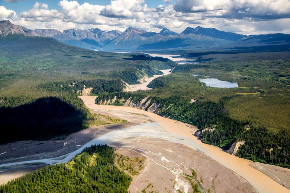 Confluence of Kennicott & Nizina rivers photo