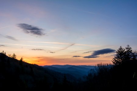 Oconaluftee Valley Overlook sunrise, April 2018--Thom McManus