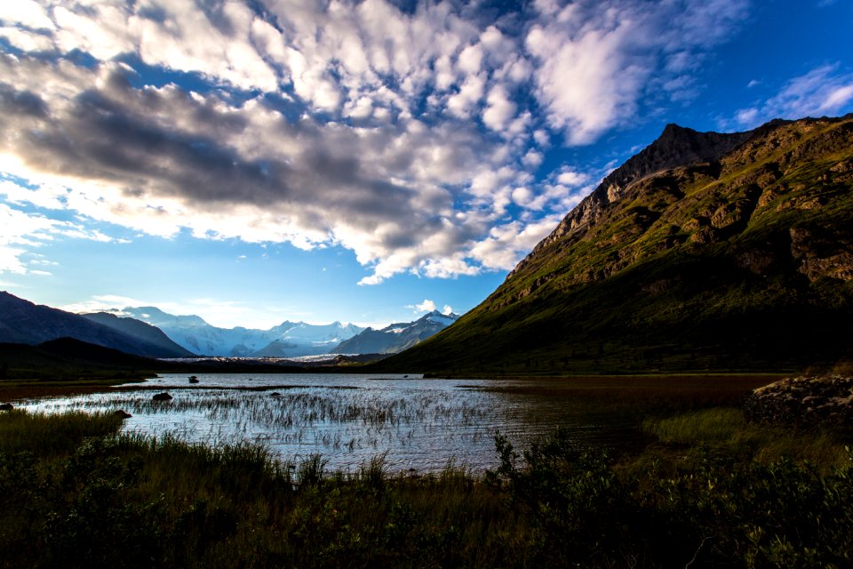 Mount Blackburn and Donoho Peak from Lake 2