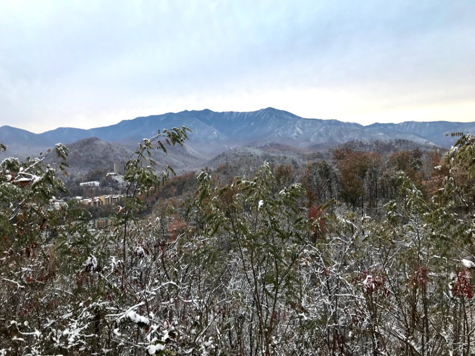 View from Gatlinburg Bypass upper overlook, 11/14/2019