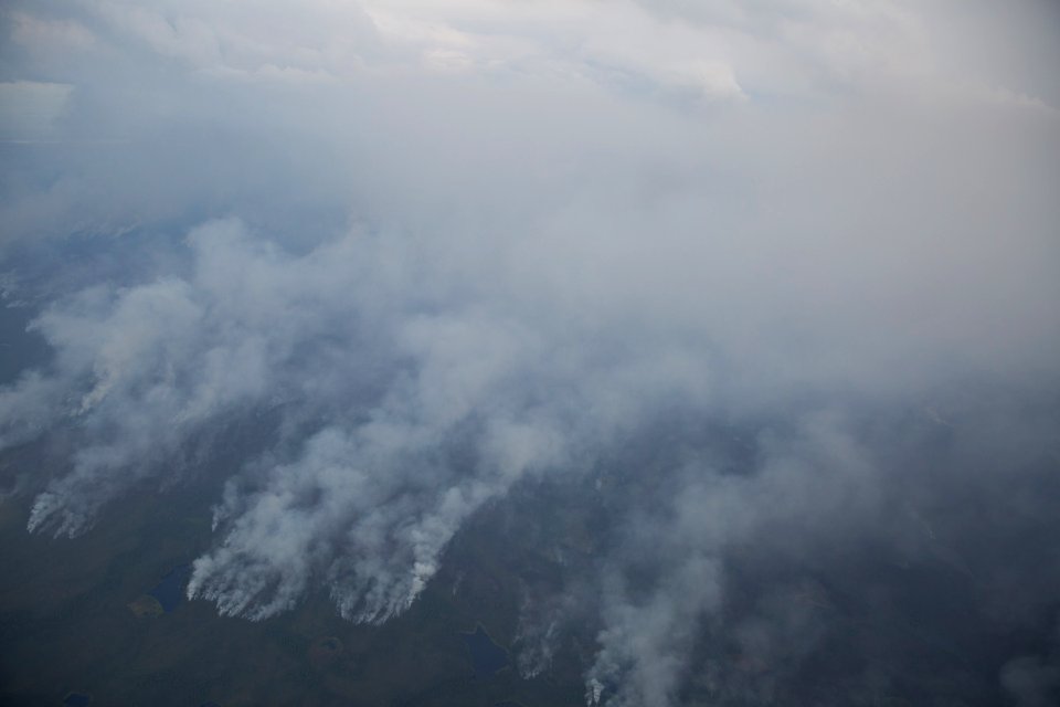 Sandless Lake Fire, Denali National Park, 2013, Photo by Yasunori Matsui