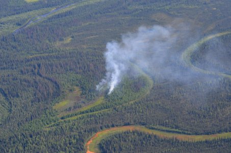 Moving River Fire, June 22 Alaska Fire Service photo by William Hutto