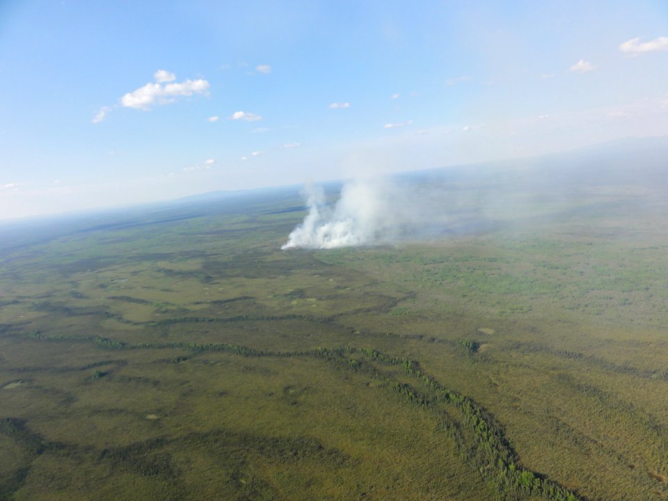 Bear Creek Fire, June 22 Alaska Fire Service photo by William Hutto