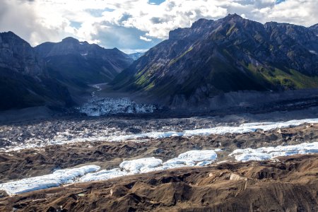 Kennicott Glacier and Hidden Creek Valley photo