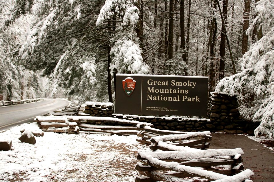 Gatlinburg entrance to park, December 2017--Warren Bielenberg