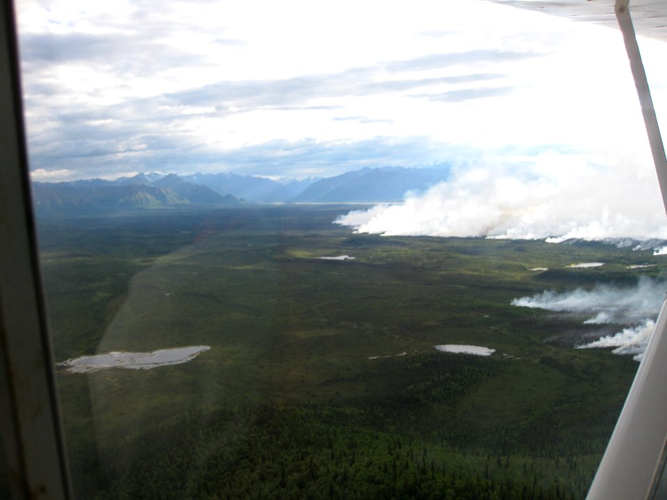 Chisana River Fire, 6/18/13 FWS photo by John Grafft