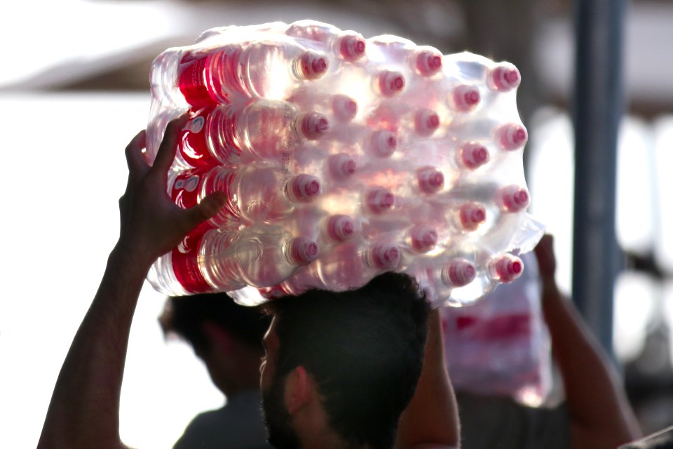 24 bottles of water