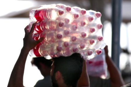 24 bottles of water photo