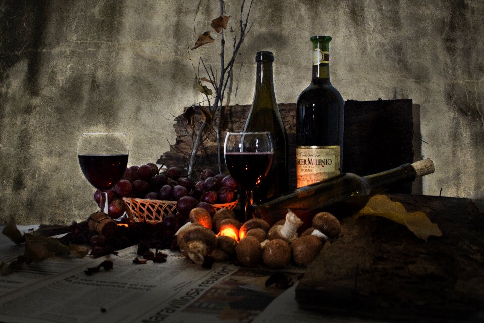 Cup red wine i am a student