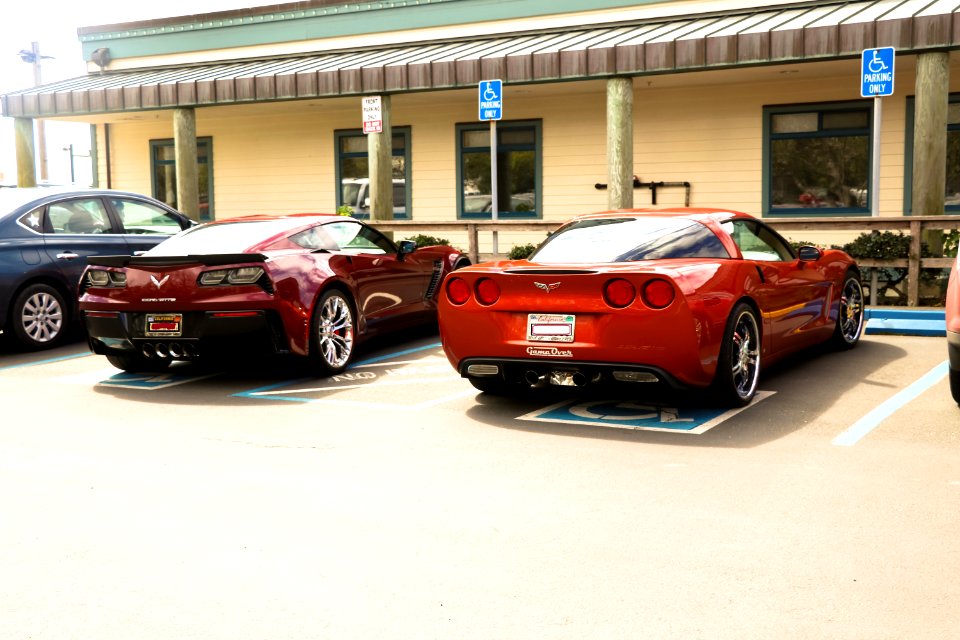 Corvette can park any place