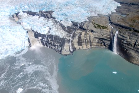 Guyot Glacier and Waterfalls