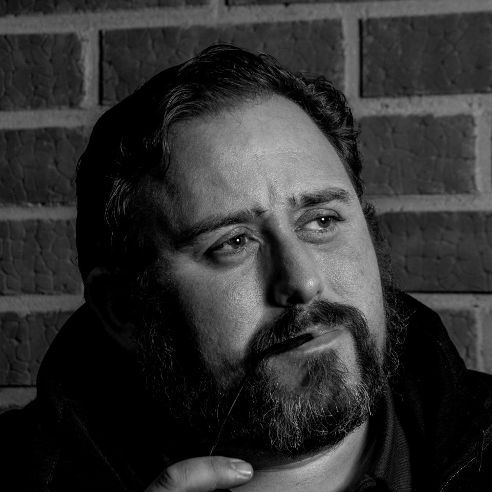 Autoretrato probando iluminaciones